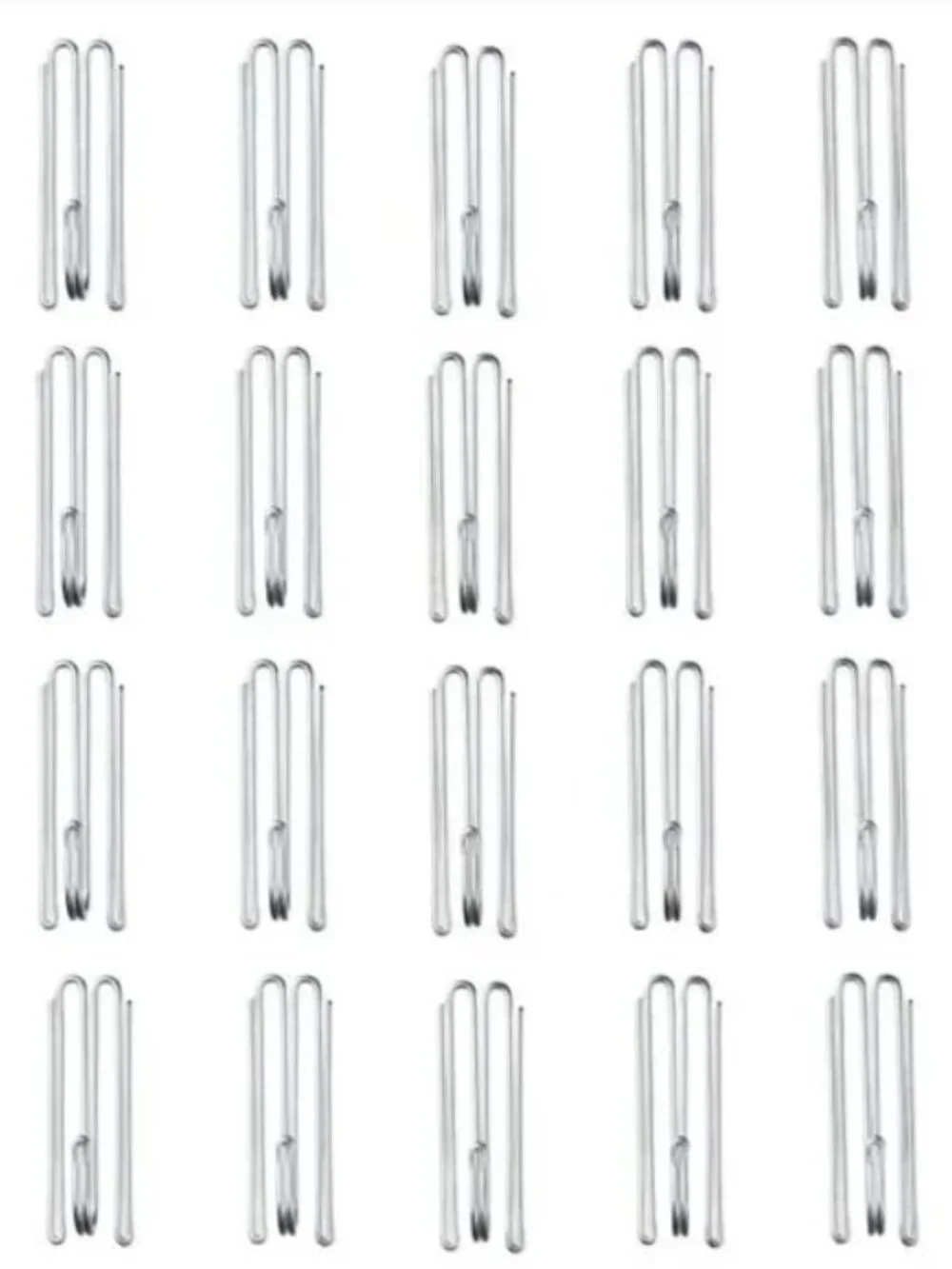 20 Pack - IKEA RIKTIG Curtain Hook Steel, Galvanized